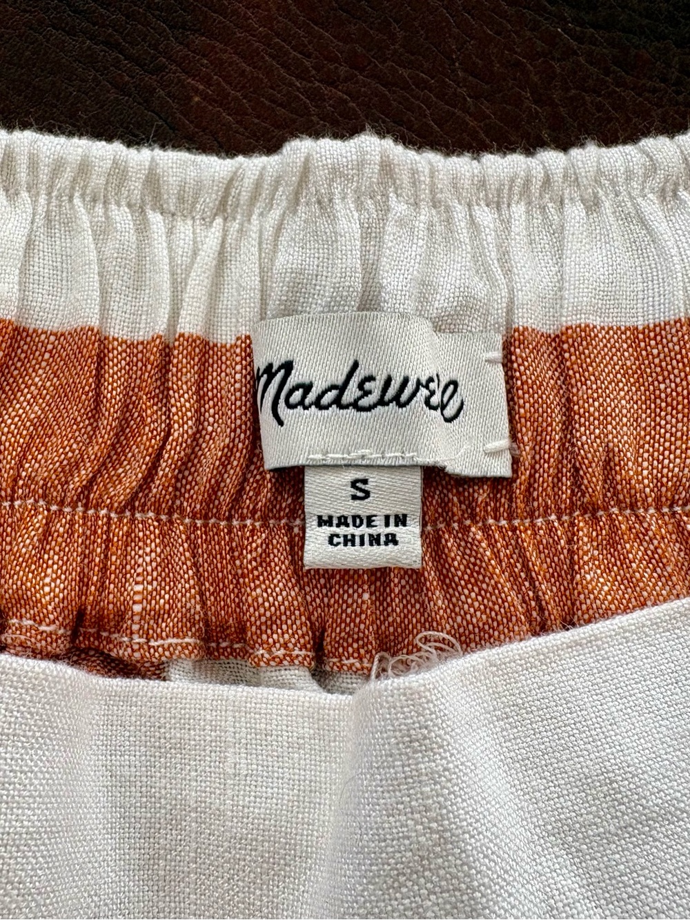 MADEWELL Striped Houston Wide Leg Cropped Pants - Picture 5 of 5